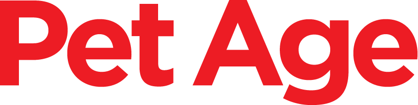 Red 'Pet Age' logo on a white background