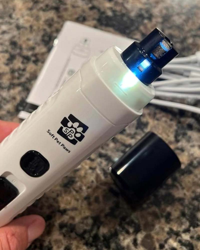 dog nail grinder with LED lights