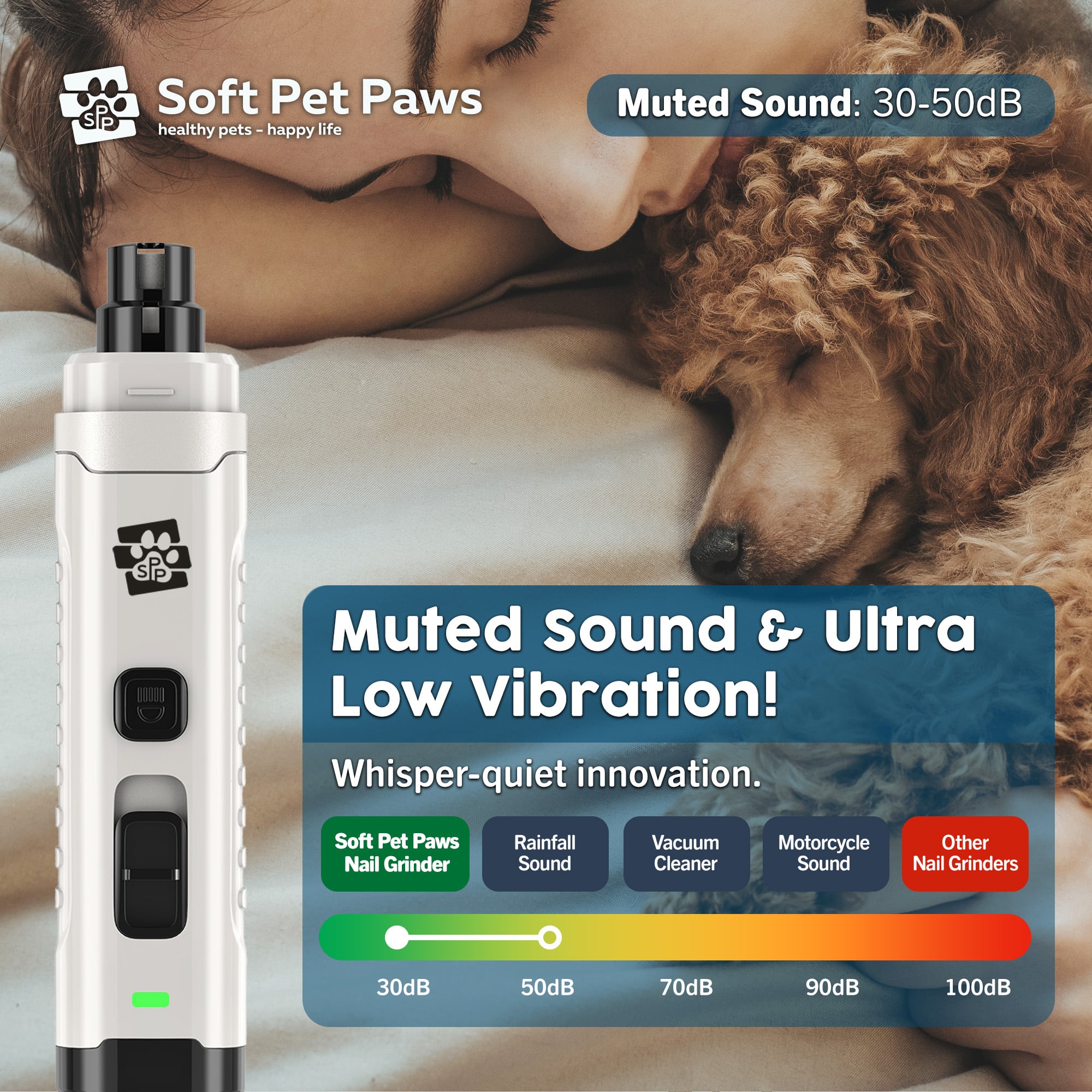 quiet dog nail grinder - low vibration