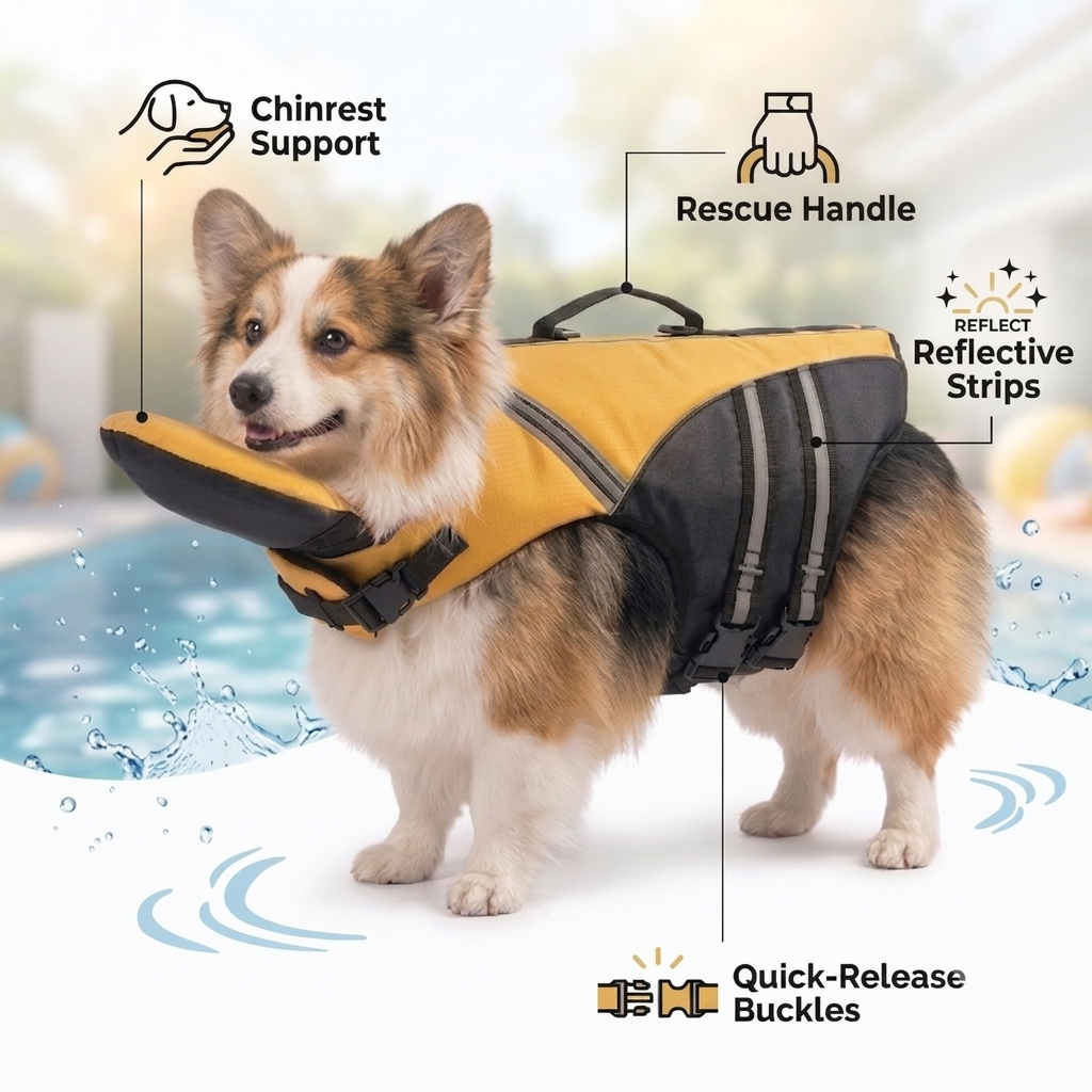 Chinrest Dog Life Jacket - SoftPetPaws