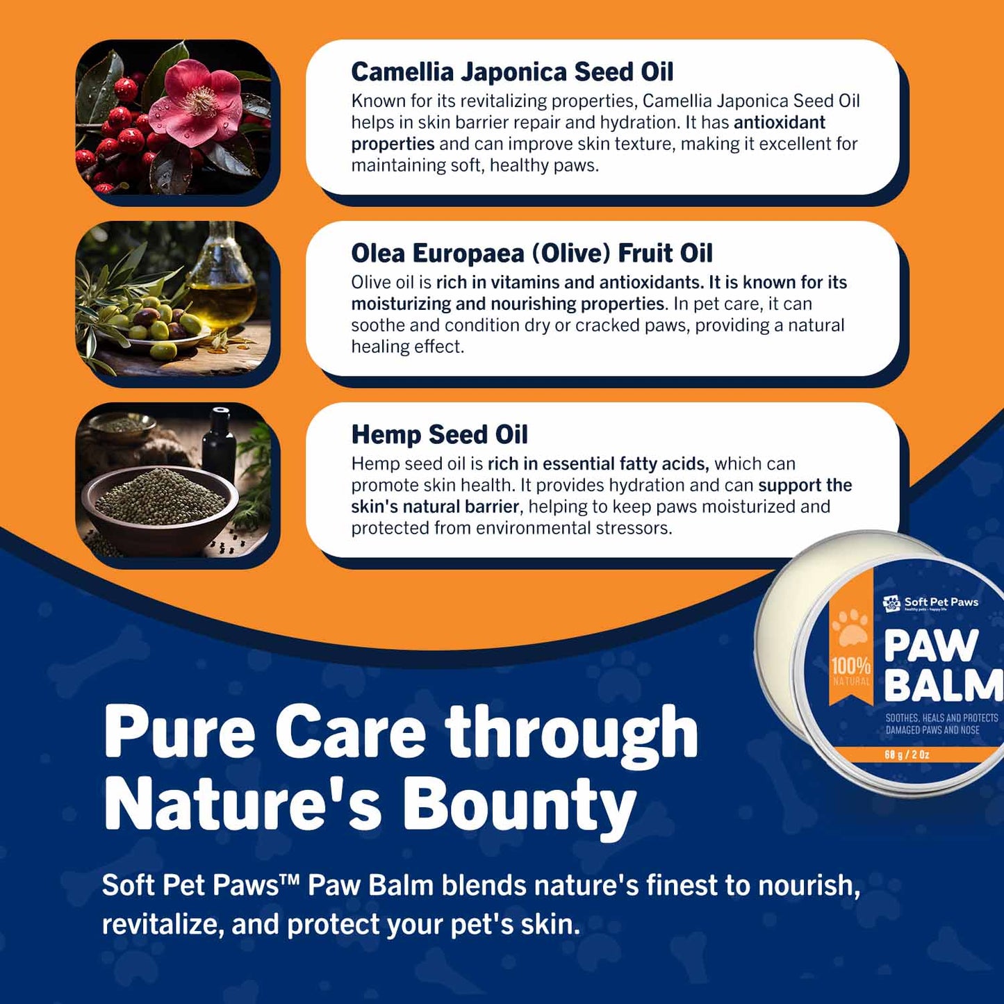 soft pet paws paw balm organic