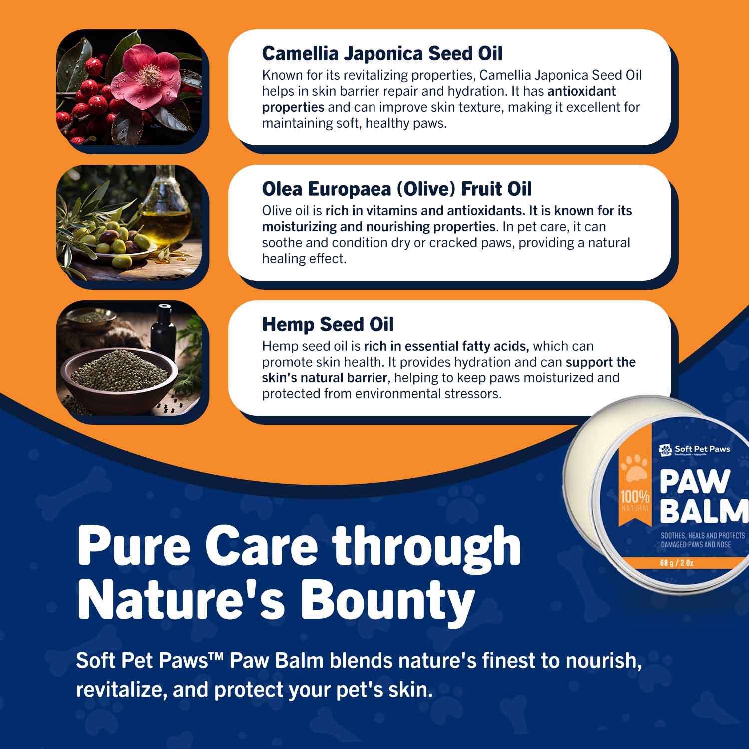 soft pet paws paw balm organic